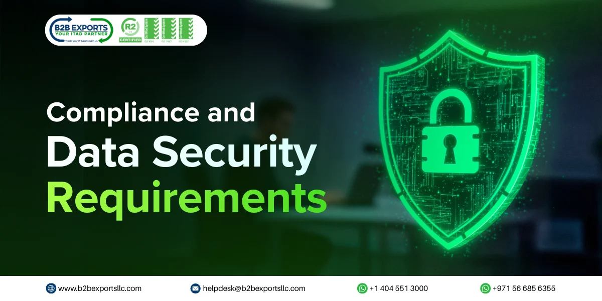 compliance and data security requirements b2b exports llc